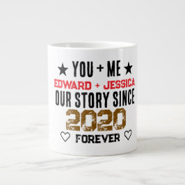 Aangepast Jij + Ik Onze Geschiedenis Relatie Grote Koffiekop