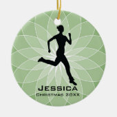 Aangepast Jogger Runner-Ornament Keramisch Ornament (Voorkant)