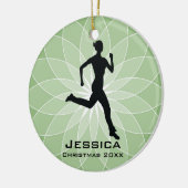 Aangepast Jogger Runner-Ornament Keramisch Ornament (Links)
