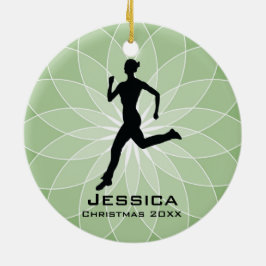 Aangepast Jogger Runner-Ornament Keramisch Ornament