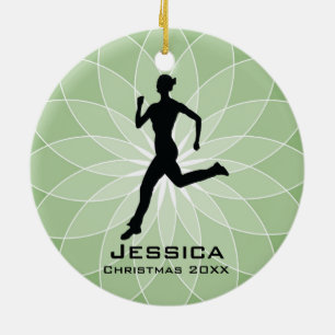 Aangepast Jogger Runner-Ornament Keramisch Ornament