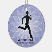 Aangepast Jogger Runner-Ornament Keramisch Ornament (Links)