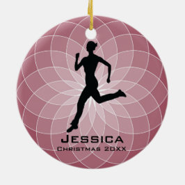 Aangepast Jogger Runner-Ornament Keramisch Ornament