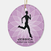 Aangepast Jogger Runner-Ornament Keramisch Ornament (Links)