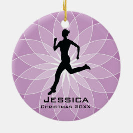 Aangepast Jogger Runner-Ornament Keramisch Ornament