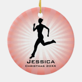 Aangepast Jogger Runner-Ornament Keramisch Ornament