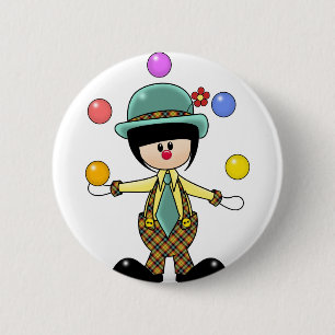 Aangepast jongleren ronde button 5,7 cm