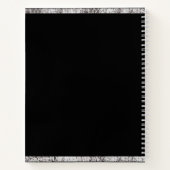 Aangepast Jouw naam handboek elegant script N Notitieboek (Achterkant)