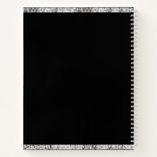 Aangepast Jouw naam handboek elegant script N Notitieboek (Achterkant)