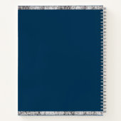 Aangepast Jouw naam handboek elegant script N Notitieboek (Achterkant)