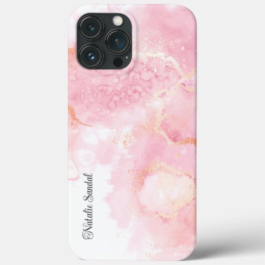 Aangepast Jouw naam iPhone 13 Pro Max Hoesjes Hoes (Achterkant)