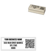 Aangepast Jouw naam Keur Adres QR Code Stempel (Gestempeld)