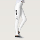 Aangepast Jouw naam Logo tekst Sjabloon toevoegen Leggings (Rechts)