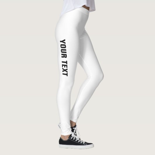 Aangepast Jouw naam Logo tekst Sjabloon toevoegen Leggings (Rechts)