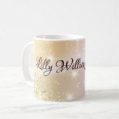 Aangepast Jouw naam Persoonlijke handbediende hand Koffiemok (Voorkant links)