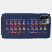 Aangepast Jouw naam toevoegen Vun kleurenverloop Case-Mate iPhone Case (Achterkant (horizontaal))