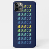 Aangepast Jouw naam toevoegen Vun kleurenverloop Case-Mate iPhone Case (Achterkant)