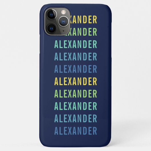 Aangepast Jouw naam toevoegen Vun kleurenverloop Case-Mate iPhone Case (Achterkant)