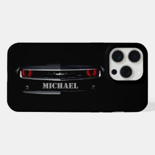 Aangepast Jouw naam voor zwarte Chevy Camaro iPhone 15 Pro Max Case