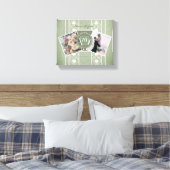 Aangepast Jubileum 2 Foto's+Sjablonen Canvas Afdruk (Insitu (Slaapkamer))