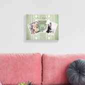 Aangepast Jubileum 2 Foto's+Sjablonen Canvas Afdruk (Insitu (Woonkamer))