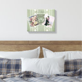 Aangepast Jubileum 2 Foto's+Sjablonen Canvas Afdruk (Insitu (Slaapkamer))