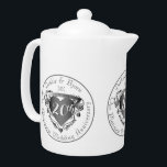Aangepast Jubileum 3 Zilverkleurd kleurhart Theepot<br><div class="desc">Jubilea zijn een prestatie; het is je harde verdiende matrimonie en het verdient erkenning.. dus waarom zeg je het niet moedig met mijn zilverkleurige 3D-embleem,  die hun aantal jaren huwelijksverjaardag op een waanzinnige manier toont!</div>