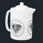 Aangepast Jubileum 3 Zilverkleurd kleurhart Theepot<br><div class="desc">Jubilea zijn een prestatie; het is je harde verdiende matrimonie en het verdient erkenning.. dus waarom zeg je het niet moedig met mijn zilverkleurige 3D-embleem,  die hun aantal jaren huwelijksverjaardag op een waanzinnige manier toont!</div>