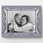 Aangepast Jubileum Fancy Silver Lijst Plaque Fotoplaat (Voorkant)