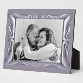 Aangepast Jubileum Fancy Silver Lijst Plaque Fotoplaat (Zijkant)