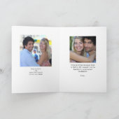 Aangepast Jubileum-hoofdfotocollage Kaart (Binnen)