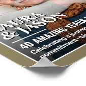 Aangepast Jubileum Magazine Hoesje, Koppelportret Poster (Hoek)