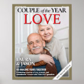 Aangepast Jubileum Magazine Hoesje, Koppelportret Poster (Voorkant)