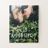 Aangepast Jubileum Mr & Mrs Happy Wedding Foto Legpuzzel (Verticaal)