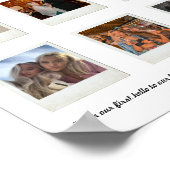 Aangepast Jubileum Photo Collage Lijst Poster (Hoek)