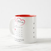 Aangepast Jubileum Tweekleurige Koffiemok (Voorkant links)