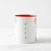 Aangepast Jubileum Tweekleurige Koffiemok (Center)