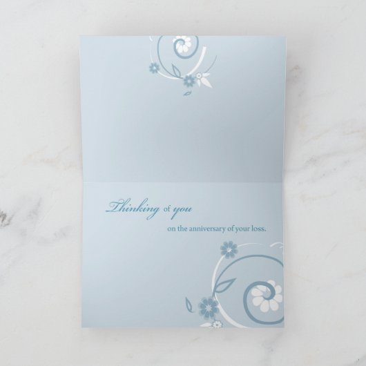 Aangepast Jubileum van verlies van vriend Kaart (Binnen)