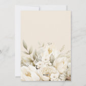 Aangepast Jubileum vanille crème boeket Feestdagenkaart (Achterkant)