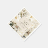 Aangepast Jubileum vanille crème boeket Servet (Hoek)