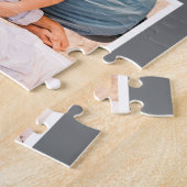 Aangepast Jubileum voor 10e bruiloft Foto Collage Legpuzzel (Zijkant)