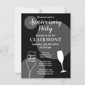 Aangepast Jubileum voor 25e bruiloft Magnetische Uitnodiging (Voorkant)