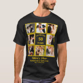 Aangepast Jubileum voor 50 jaar 8 Foto Collage T-shirt (Voorkant)