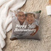 Aangepast Jubileum voor bruiloft Foto Kussen (Deken)