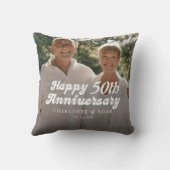 Aangepast Jubileum voor bruiloft Foto Kussen (Achterkant)