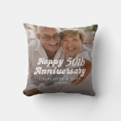 Aangepast Jubileum voor bruiloft Foto Kussen (Voorkant)