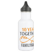 Aangepast Jubileum voor de heer en mevrouw 10de Waterfles (Links)