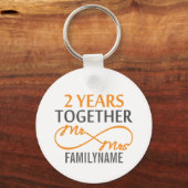 Aangepast Jubileum voor de heer en mevrouw 2de Sleutelhanger (Voorkant)