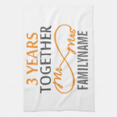 Aangepast Jubileum voor de heer en mevrouw 3de Theedoek (Verticaal)