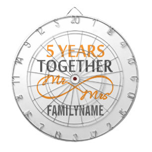 Aangepast Jubileum voor de heer en mevrouw 5de Dartbord